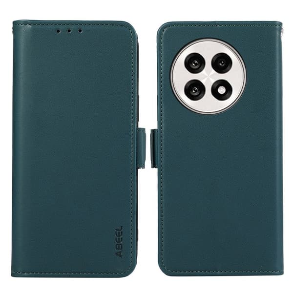 ABEEL OnePlus 13R 5G Plånboksfodral Konstläder med RFID-Skydd - Grön