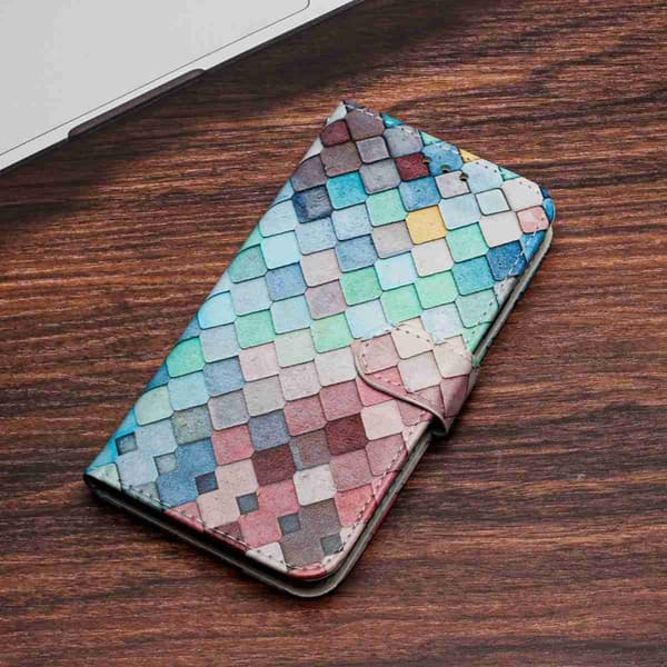 Samsung Galaxy S26 Pro Plånboksfodral Tryckt Mönster Konstläder Ställ - Rutigt