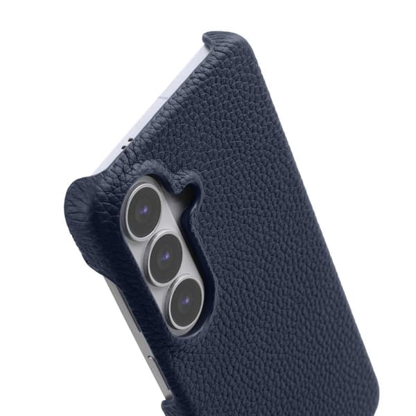 MELKCO Mobilskal för Samsung Galaxy S26 Plus Äkta läder Magnetiskt - Mörkblå