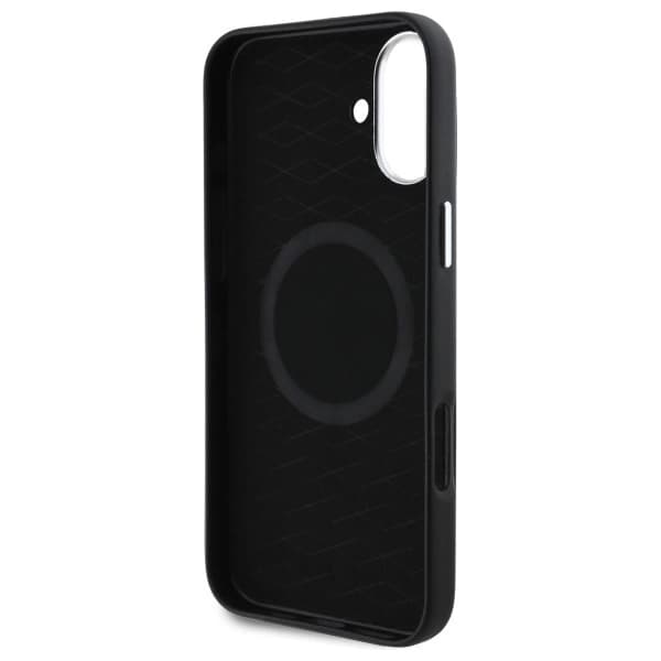 BMW Mobilskal till iPhone 16 Plus MagSafe Smooth Full Wrapped Metal Black