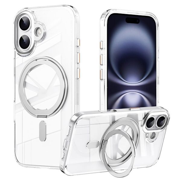 Mobilskal till iPhone 17 MagSafe Kickstand Matte - Silver Silver