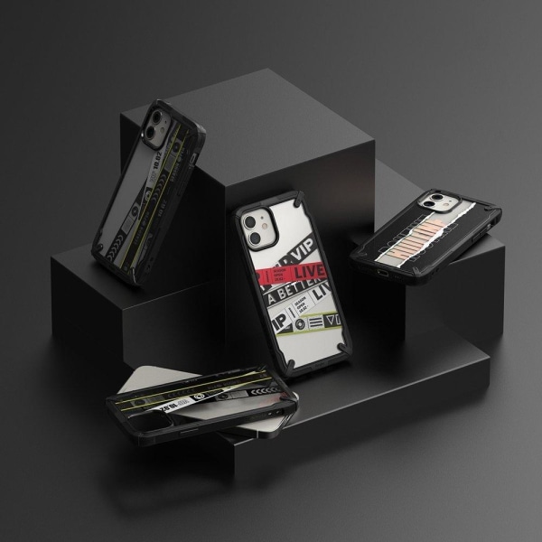 Ringke Fusion X Ticket Band Cover iPhone 12 Mini - Sort Black