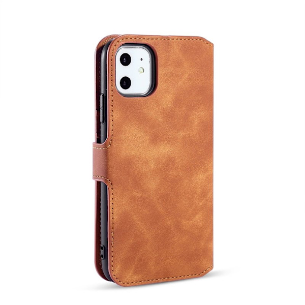 DG.MING Plånboksfodral Konstläder för iPhone 11 6.1" - Brun