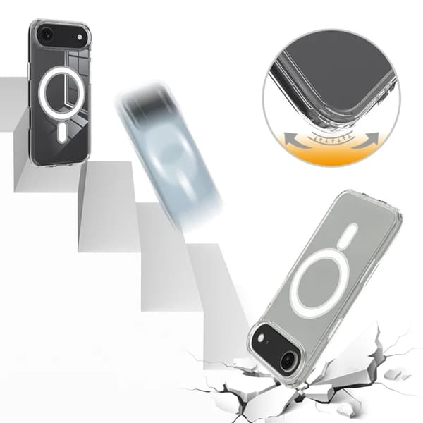 Mobilskal till iPhone Air Magsafe Acrylic + TPU - Transparent Transparent