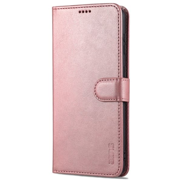 AZNS Samsung Galaxy S21+ Plånboksfodral Konstläder - Roséguld