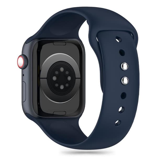 Tech-Protect Apple Watch 7/8/9/10/SE/Ultra 1/2(44/45/46/49mm) Silikon Blå