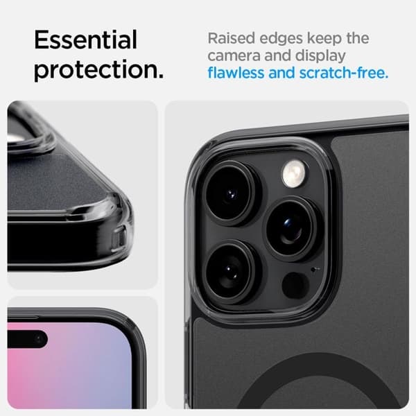 Spigen telefontaske til iPhone 16 Pro Max MagSafe Ultra Hybrid „T“ - Sort Svart
