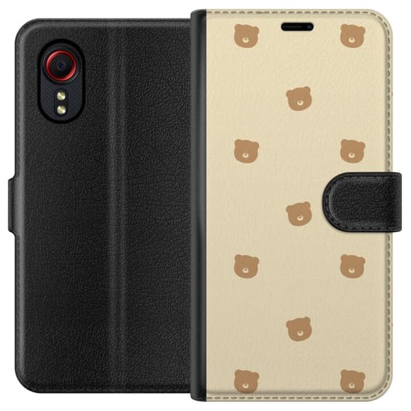Plånboksfodral till Samsung Galaxy Xcover 5 med Björnmönster