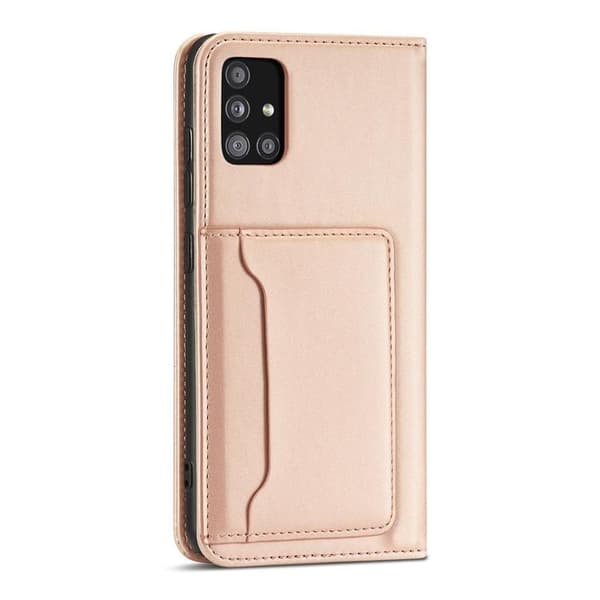 Galaxy A12 5G (2020/2021) Plånboksfodral Magnet Stand - Rosa Rosa