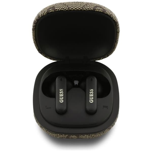 Guess TWS øretelefoner ENC 4G klassisk metallogo Brun