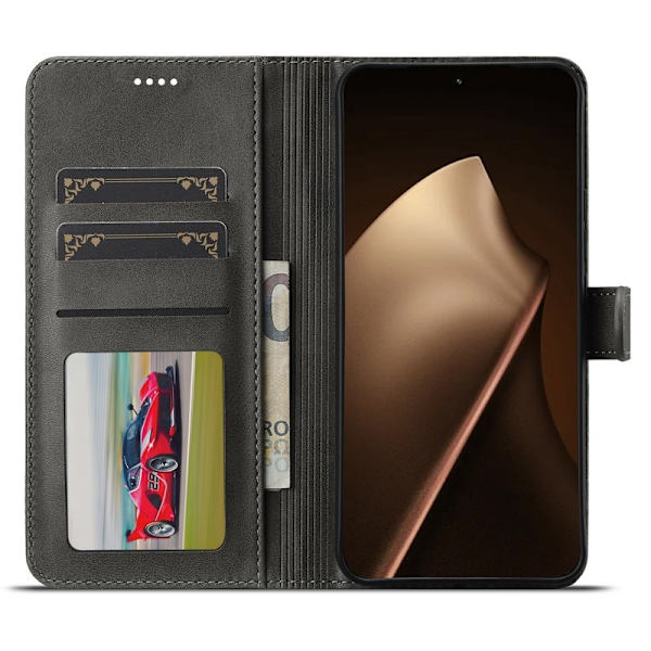 LC.IMEEKE Xiaomi 15T Pro Plånboksfodral Konstläder - Grå