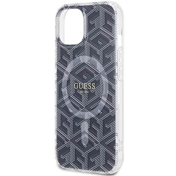 Guess iPhone 15/14 Plus Mobilskal Magsafe IML GCube - Svart Svart