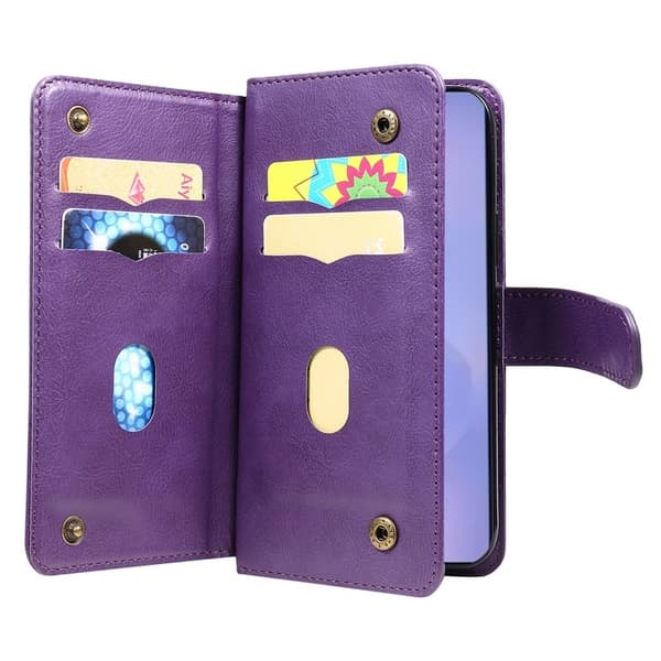 Samsung Galaxy S26 / S26 Pro Plånboksfodral Konstläder Ställ - Lila
