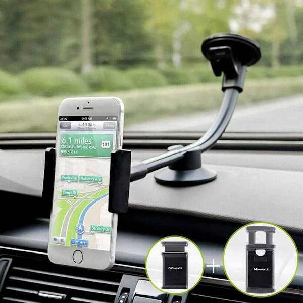Joyroom Long Arm Dashboard Car Mount - Svart Svart