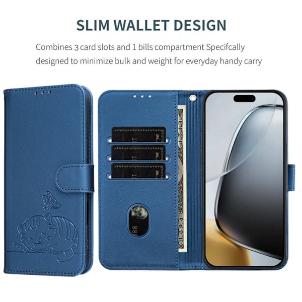 Plånboksfodral för Samsung Galaxy S26 Plus RFID Blocking Stativ - Mörkblå
