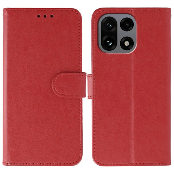 OnePlus 15 5G Plånboksfodral PU Läder Röd