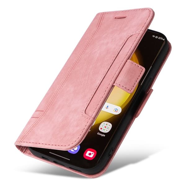 BETOPNICE 001 för Samsung Galaxy S24 Ultra Plånboksfodral Konstläder - Rosa