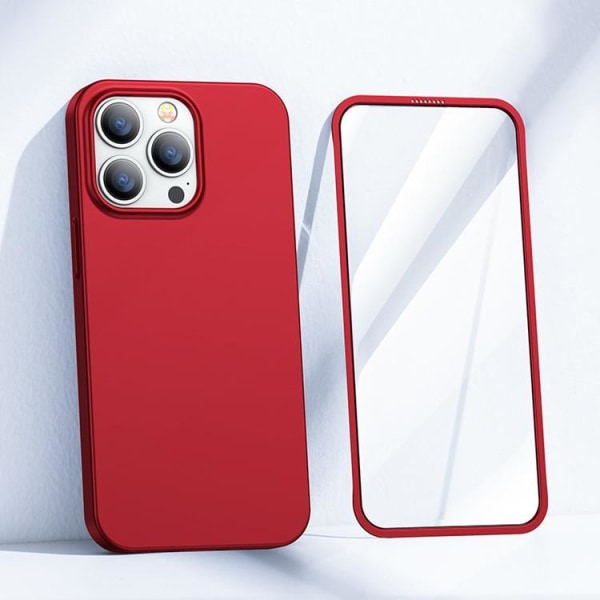 Joyroom iPhone 13 Pro Cover 360 Fuld - Rød