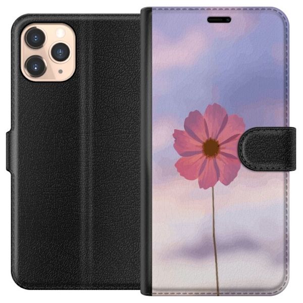 Plånboksfodral till Apple iPhone 11 Pro med Rosa blomma