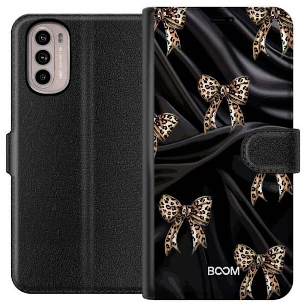 Plånboksfodral till Motorola Moto G31 med Leopard Bow