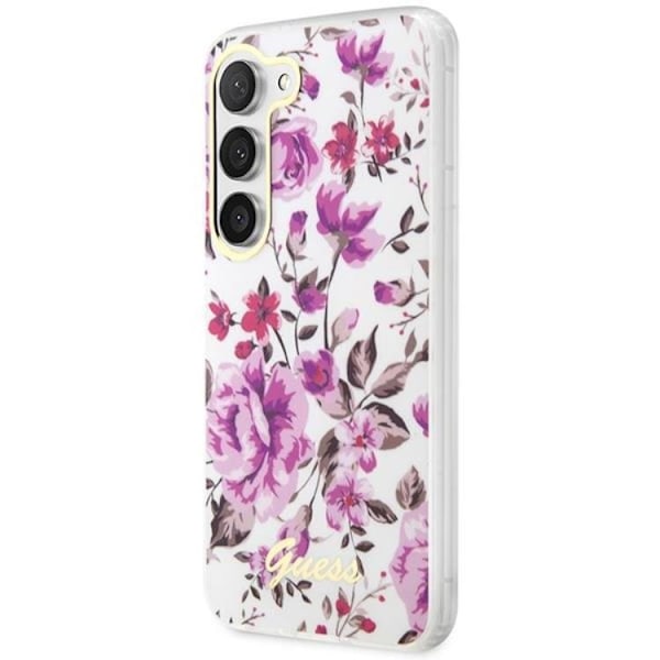 Guess Mobilskal till Galaxy S23 Plus Flower Collection - Vit Vit