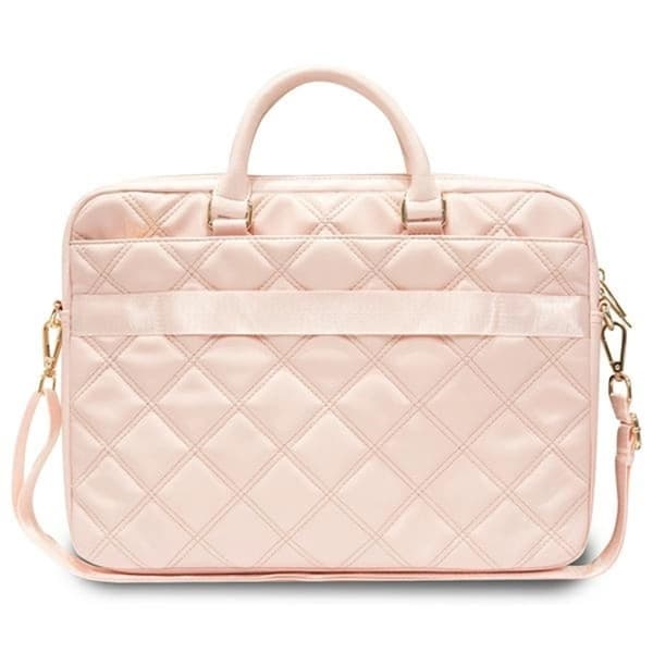 Guess Computertaske 16" Quiltet 4G - Pink Rosa
