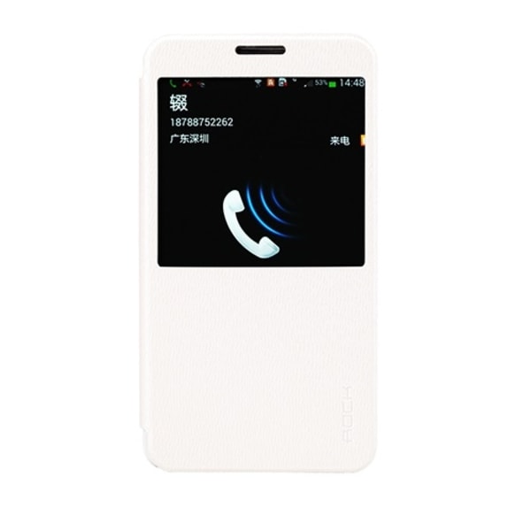 Rock Excel Window Cover Fodral till Samsung Galaxy Note 3 (Vit) Vit