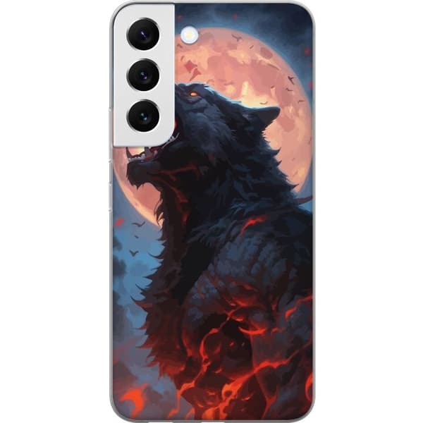 Telefontaske til Samsung Galaxy S22 5G med Howling Wolf