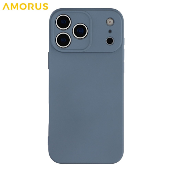 AMORUS Mobilskal till iPhone 17 Pro Precise Cutouts TPU Fiber - Grå Grå