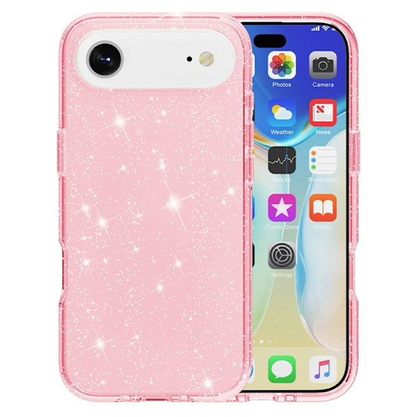AMORUS Mobilskal till iPhone Air Shockproof - GlitterRosa Rosa