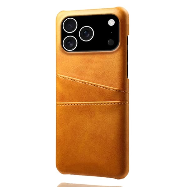 Mobilskal till iPhone 17 Pro Korthållare Dual - Orange Orange