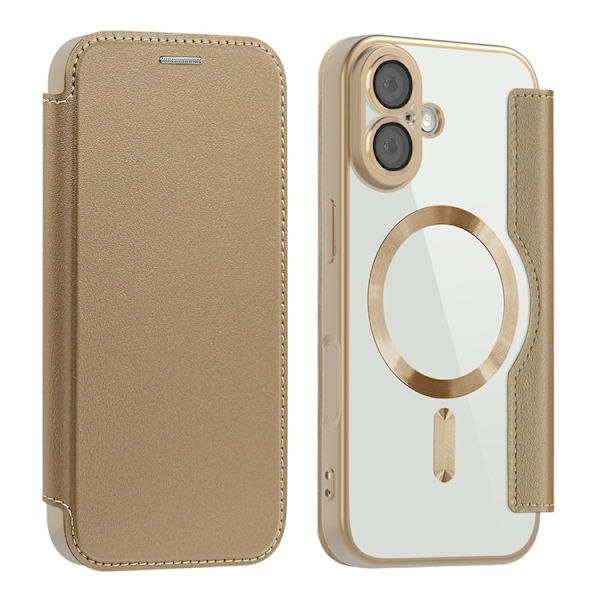 iPhone 17 Plånboksfodral MagSafe RFID - Ökenguld Guld