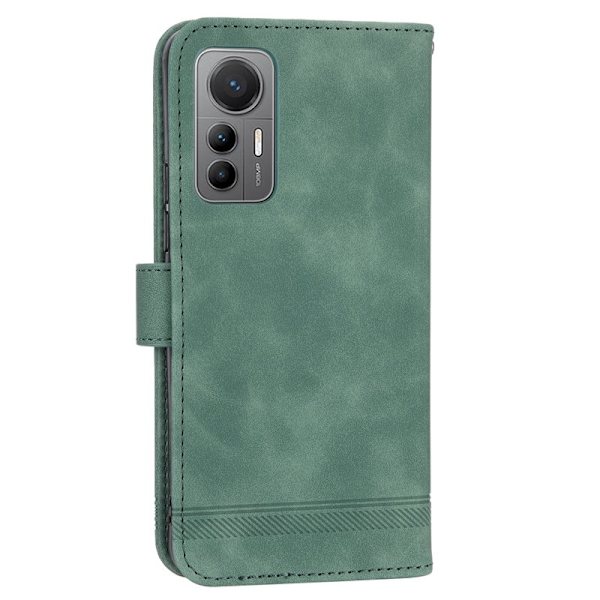 DIERFENG DF-03 Xiaomi 12 Lite 5G Plånboksfodral Konstläder - Grön