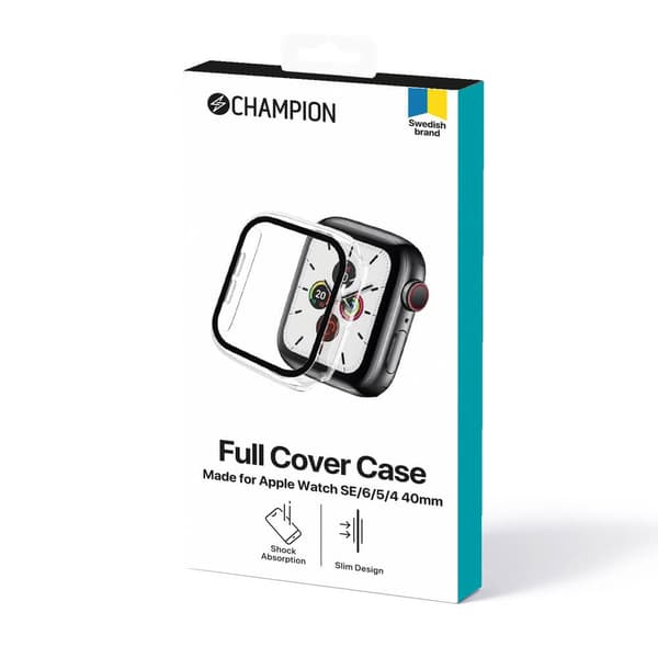 Champion Full cover Case Apple Watch SE/6/5/4 40mm Transparent Transparent