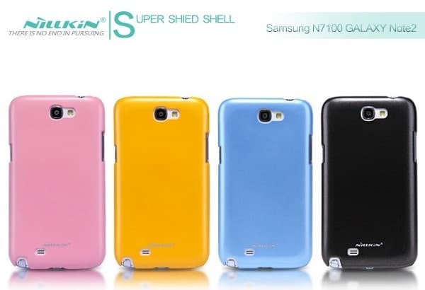 Nillkin Baksideskal till Samsung Galaxy Note II (Svart) + Skärmskydd Black