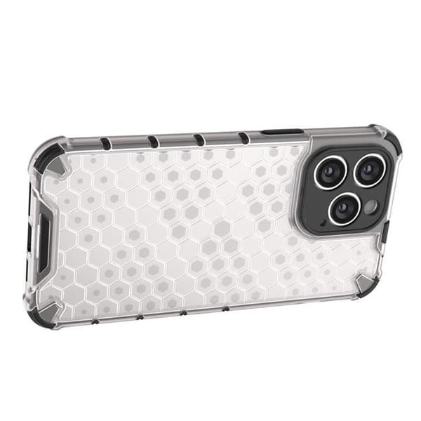iPhone 14 Pro Max Skal Honeycomb Armored Hybrid - Musta Black