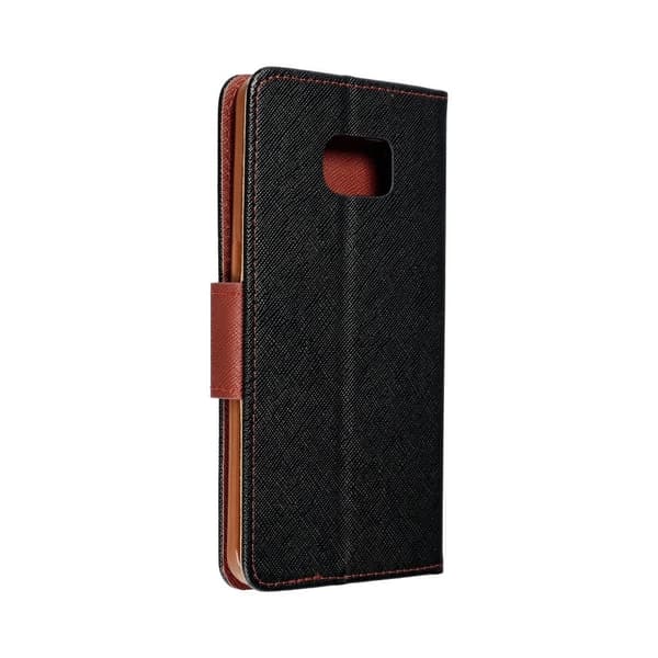 Galaxy S7 Plånboksfodral Fancy Eco Läder - Svart Svart