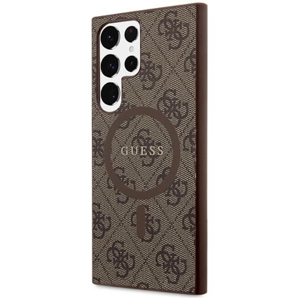 Guess Mobilskal till Galaxy S24 Ultra Magsafe Collection - Brun Brun