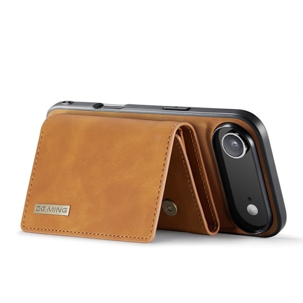 DG.MING iPhone Air Konstläder Plånboksfodral Kickstand PU - Brun