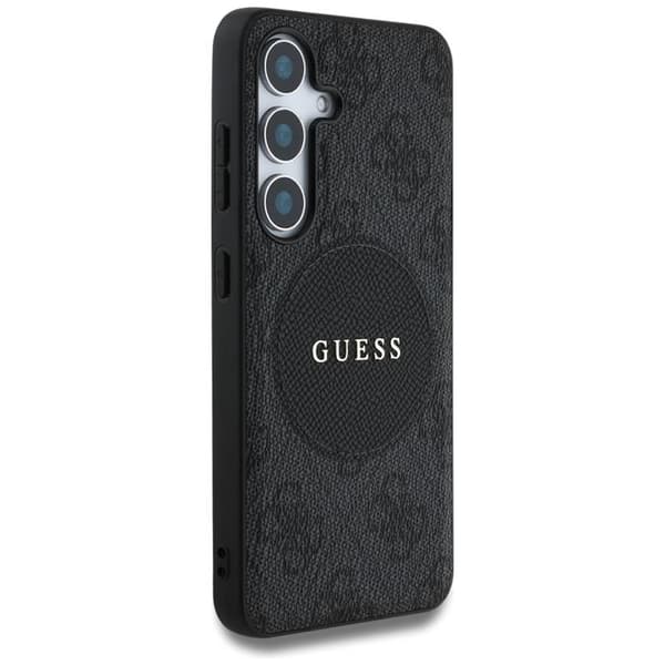 Guess Mobilskal till Galaxy S25 Plus MagSafe Round Patch Classic Logo - Svart Black