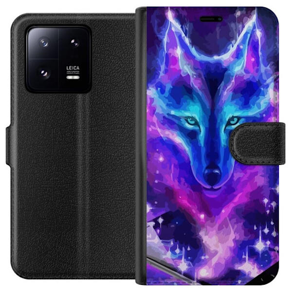 Plånboksfodral till Xiaomi 13 Pro med Neon Varg