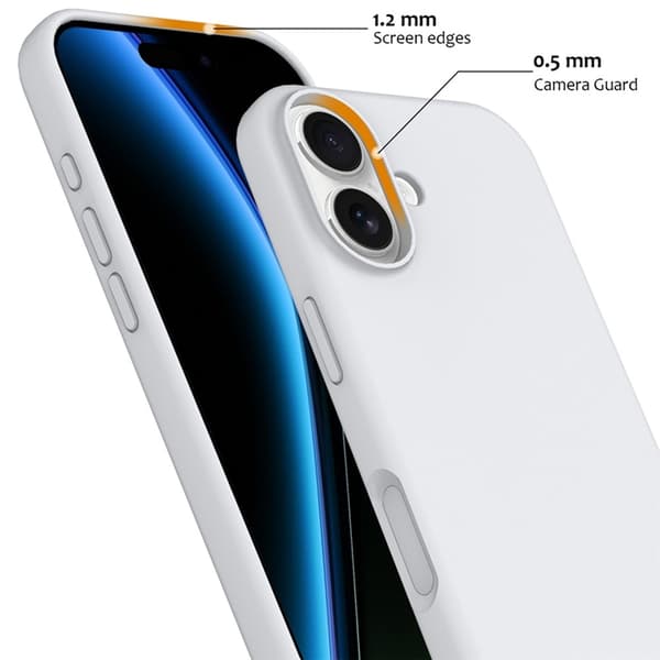 Mobilskal till iPhone 17 MagSafe Silikon Anti-Drop - Vit Vit