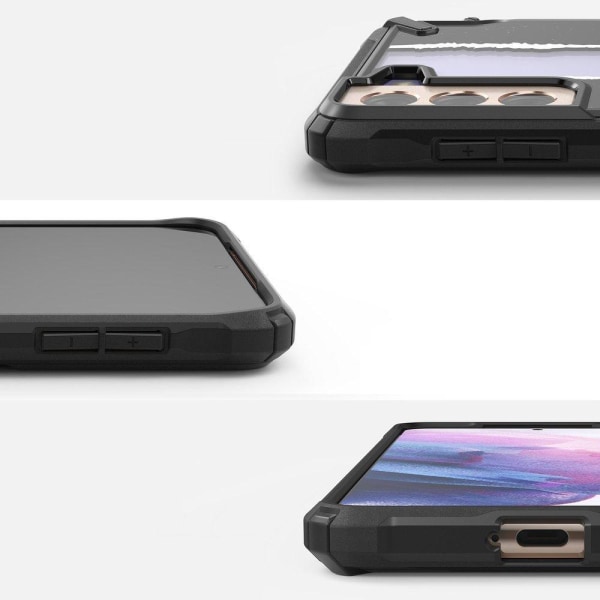 Ringke Fusion X Cover Samsung Galaxy S21 Plus 5G - Sort billet B Black