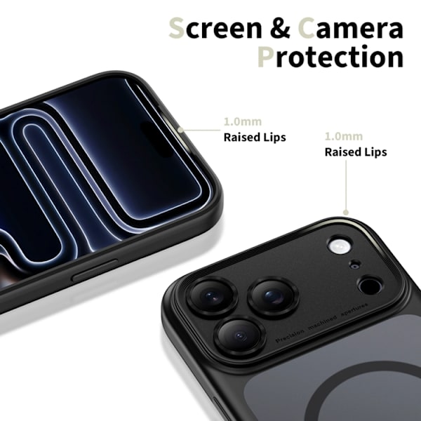 Tech-Protect Mobilskal till iPhone 17 Pro Max Magsafe Peak - Matte Svart Svart