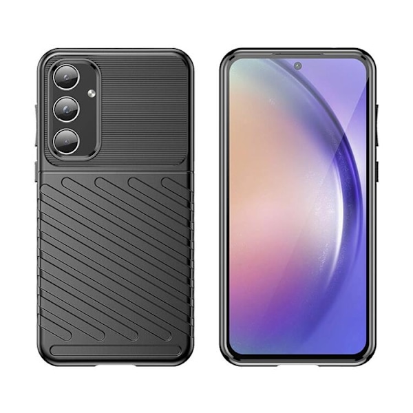 Galaxy A55 Mobilskal Thunder Armored - Svart Svart