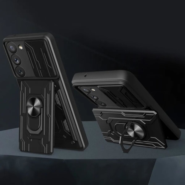 Galaxy S23 Phone Case Ring Holder - Grå