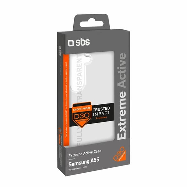 SBS telefontaske til Galaxy A55 5G D3O - Gennemsigtig Transparent