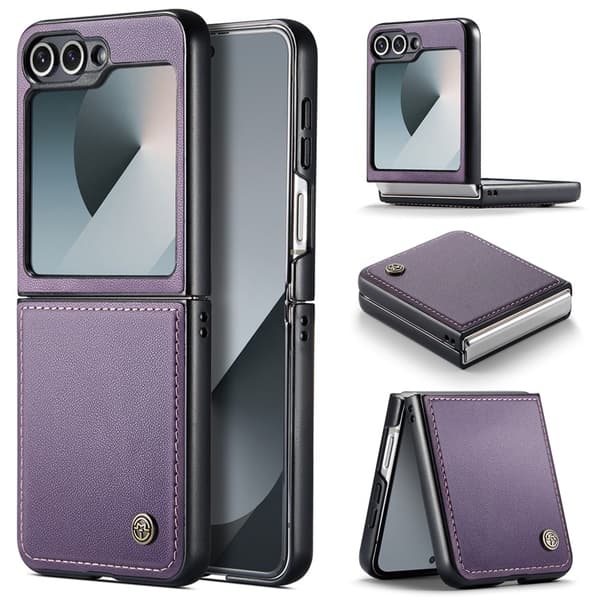 CASEME Mobilskal till Galaxy Z Flip 7 FE RFID Blocking Glossy 023 Lila