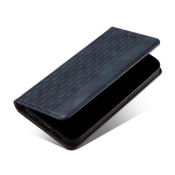 Galaxy S22 Ultra Wallet Case Magnet Strap - Blå