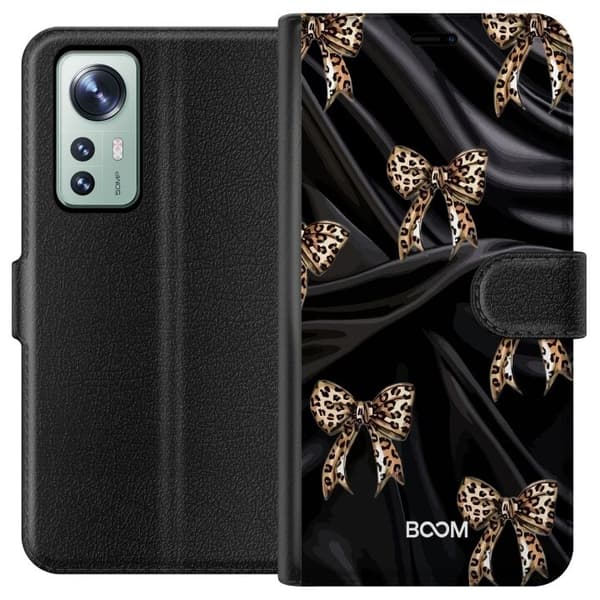 Pung Taske til Xiaomi 12 med Leopard Sløjfe